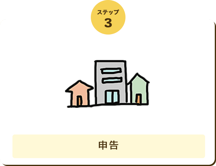ステップ3 申告